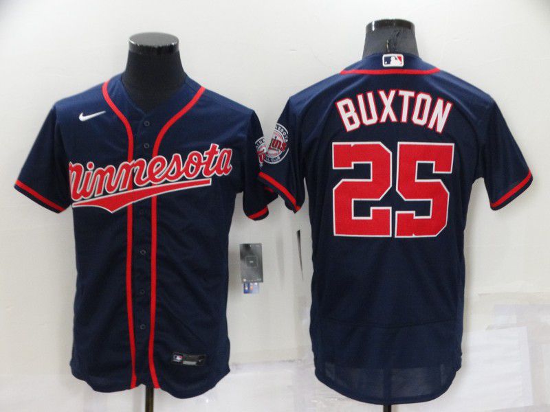 Men Minnesota Twins #25 Buxton Blue Elite 2022 Nike MLB Jersey